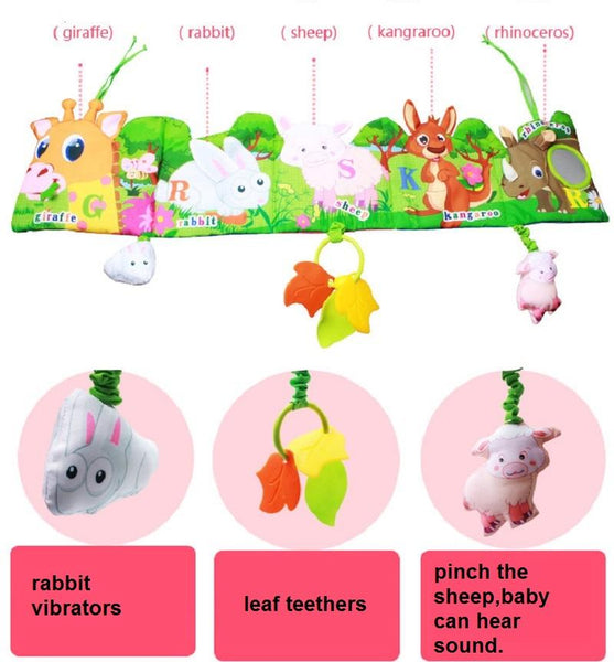 Cartoon Animal Infant Activity Plush Book