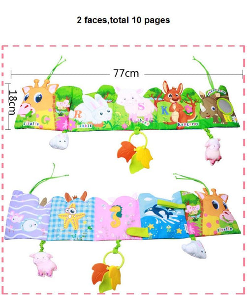 Cartoon Animal Infant Activity Plush Book