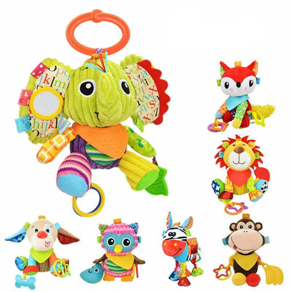 Cartoon Animal Bell Rattle Toy