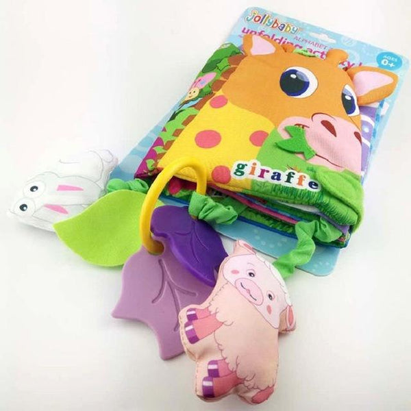 Cartoon Animal Infant Activity Plush Book